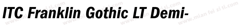 ITC Franklin Gothic LT Demi字体转换